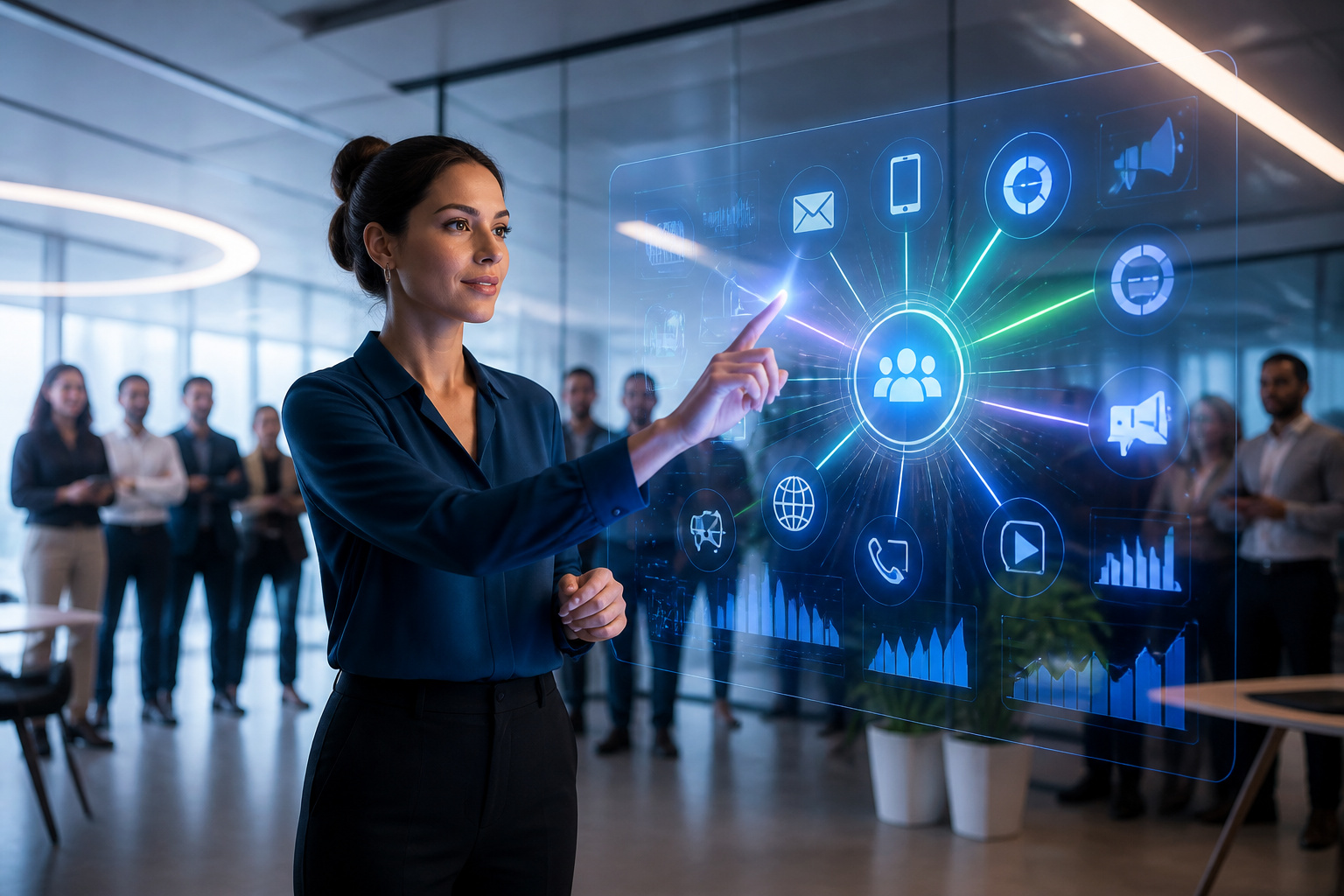 Interaction avec linterface holographique