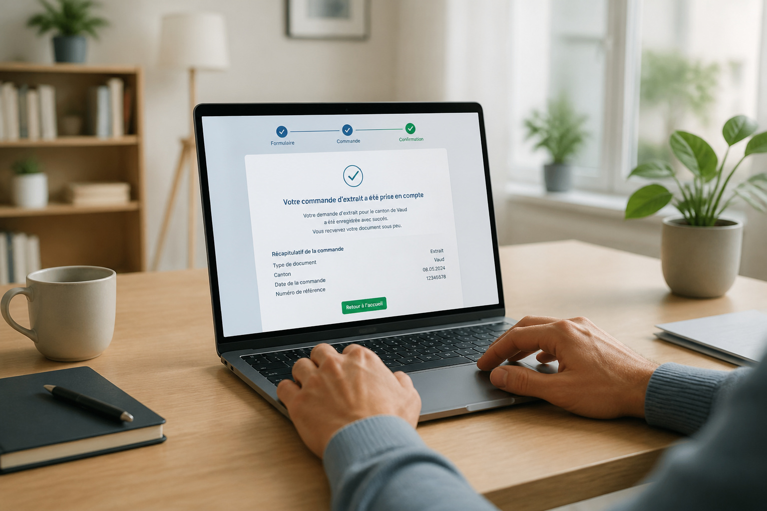 Commande dextrait vaud en ligne