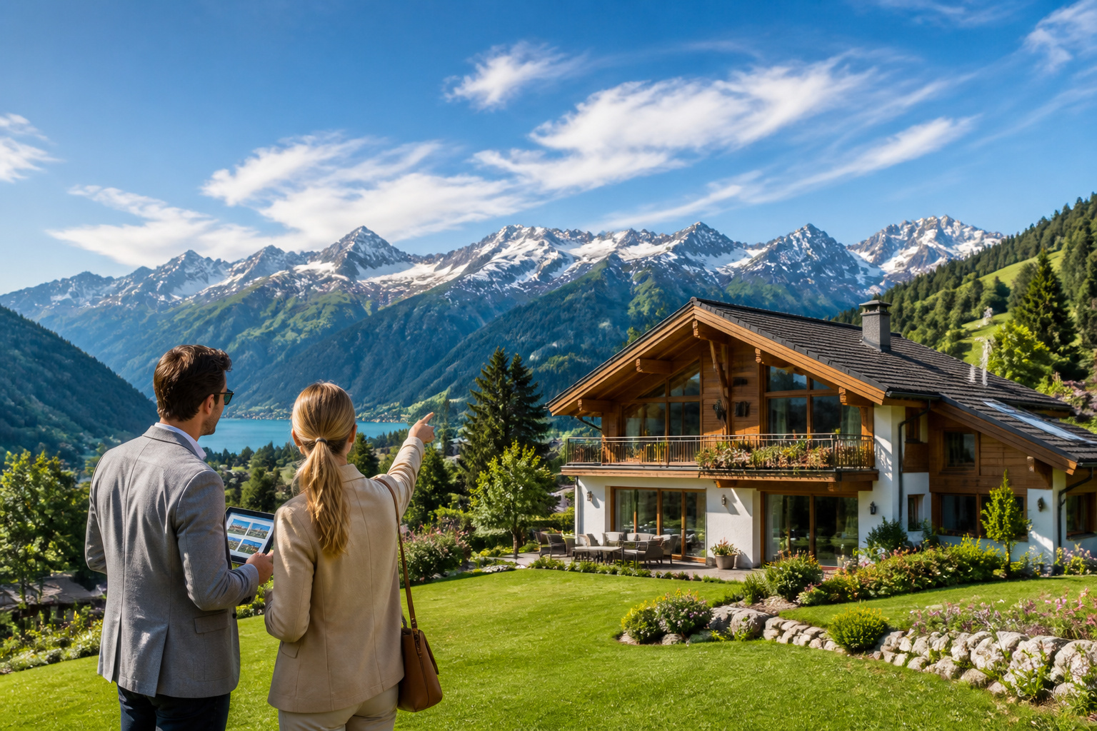 Chalet de reve dans les alpes suisses